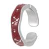 Y2K Kpop Black Silver Color Thorn Crow Rings for Women Men Punk Red Zircon Heart Opening Rings Gothic Creative Jewelry Gift