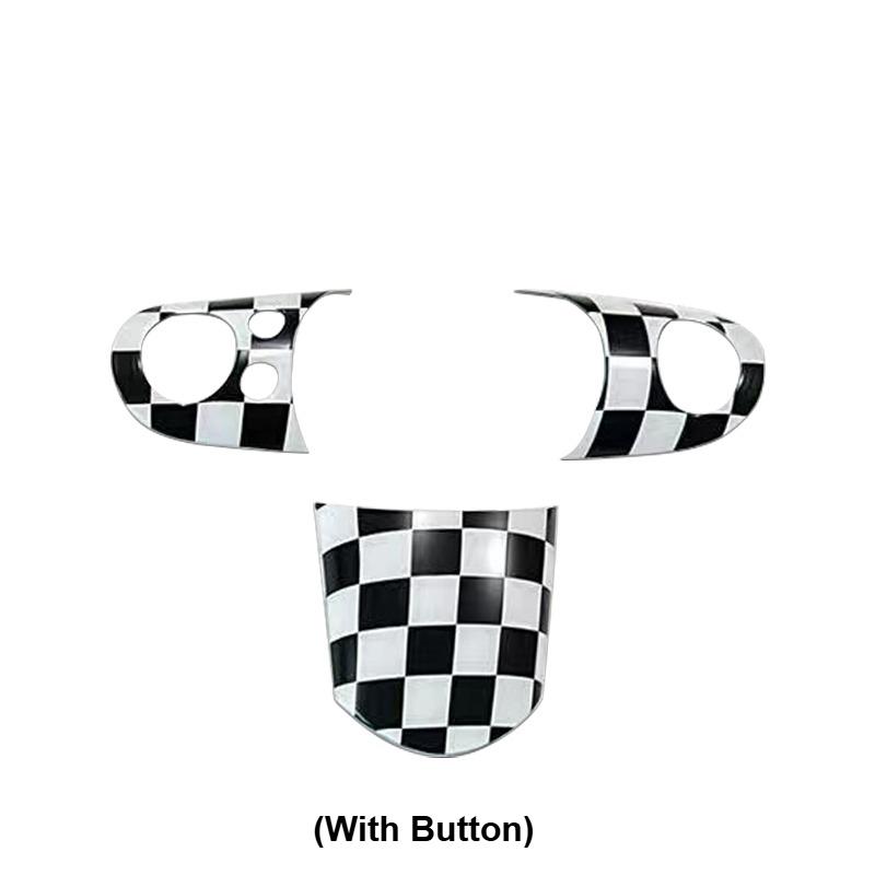 For BMW For Mini Cooper 1st Gen For R50 R52 R53 1Set Car Steering Wheel Button Panel Cover Stickers Car Interior Accessories