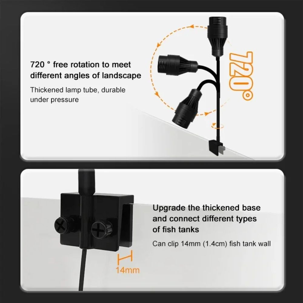 9w 12w 15w Aquariums Fish Tanks Spotlight Aquarium Plants Grow Lamp  Aquatic Plant Grow