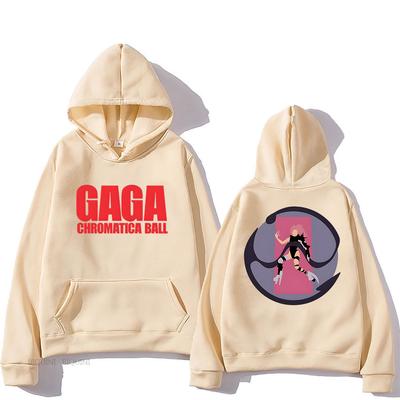 Retro Bluza z kapturem Lady Gaga Wygodna polarowa bluza z kapturem Odzież gotycka Roupas Femininas Punk Pulowery