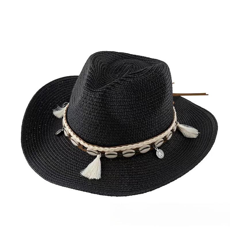 1pc Summer Beach Hats for Women,Sun Hat Minority Style Bohemia Outdoor Wide Brim Sun Hats Holiday Beach Breathable Visor Caps