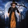 Size Animated Life Witch With Led Eyes And Spooky Sounds Halloween Decorations