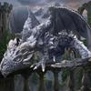 Resin Black Dragon Sculpture Large Size Dragon Decoration Dragon Ornaments  Garden Decor