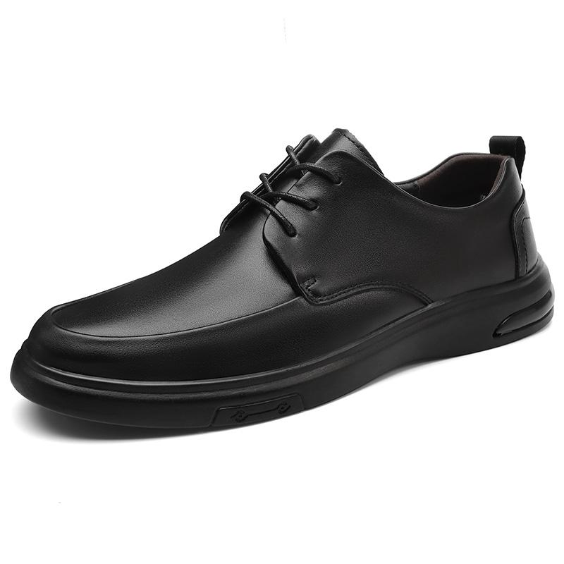 FashionHigh Quality Men Genuine Leather Shoes Versatile Men's Casual Shoes Fashion Brand Man Oxford Shoes Lace Up Formal Dress Footwear
