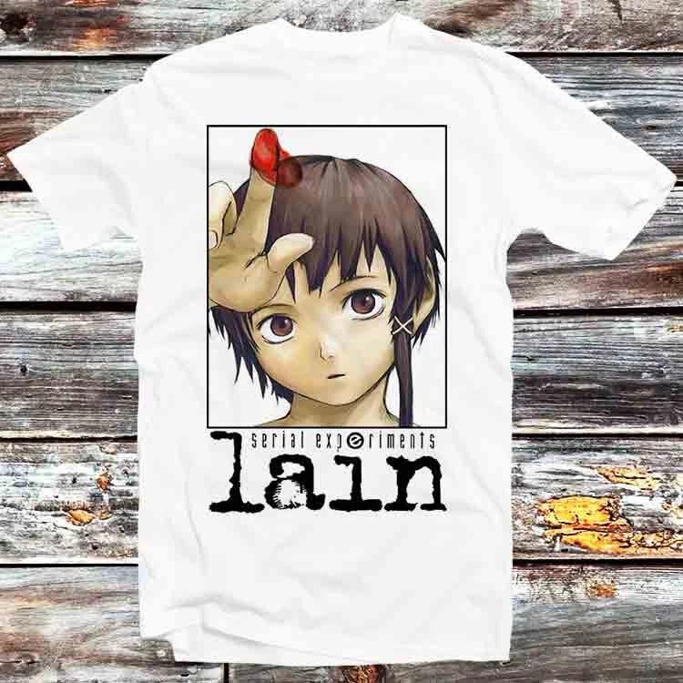 Serial ExperiUnisexts Lain Anime Science Fiction T Shirt B570 XL