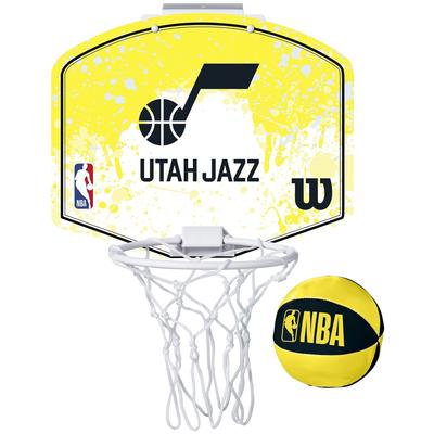 Wilson NBA Tím Utah Jazz Mini Košík, Unisex žltá Basketbalová doska