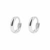 [925 Silver] Bold U One-Touch Earrings (1)