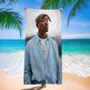 Asciugamano da Spiaggia Tupac Shakur Asciugamani da Bagno Colorati per Ragazza Microfibra Asciugatura Rapida Senza Sabbia Personalizzabile Spiaggia Yoga Spa Palestra Piscina
