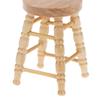 1Pc 1/12 Dollhouse Miniature Wooden Stool Chair Furniture Accessories Decoration