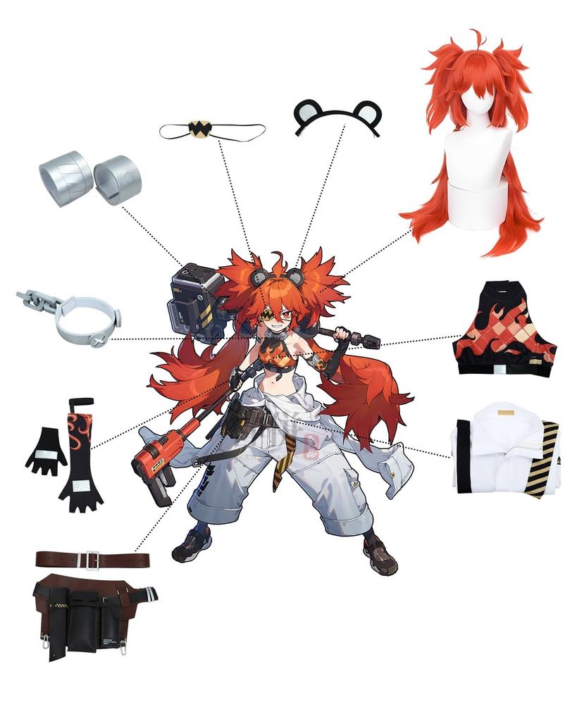 Koleda Belobog Cosplay Costume with President Adult School Stage Outfit Belobog Wig Size [Excellent Quality] Wig, Zenzero, Costume, Festival, Event,