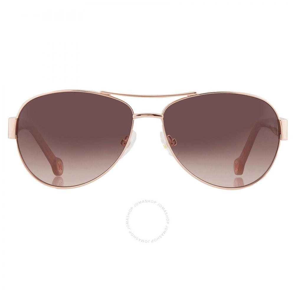 

Carolina Herrera Brown Gradient Navigator Ladies Sunglasses HER 0135 S 0DDB HA 59