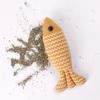 Jouet pour chat à l'herbe à chat et au poisson, accessoire pour animaux de compagnie, idéal pour broyer les dents des chats. Simulation interactive de poisson et de menthe. Jouet pour chaton.