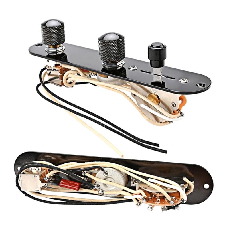 3 Way Guitar Control Plate Mounting Plate with Screws Compatible with Standard Style Electric Guitar Parts Replacement