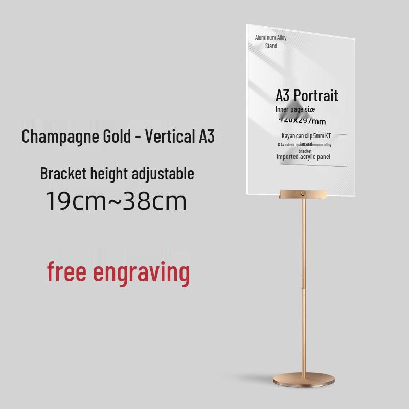 Aluminum Poster Stand for Store Promotions - Manager's Pick for New Arrivals