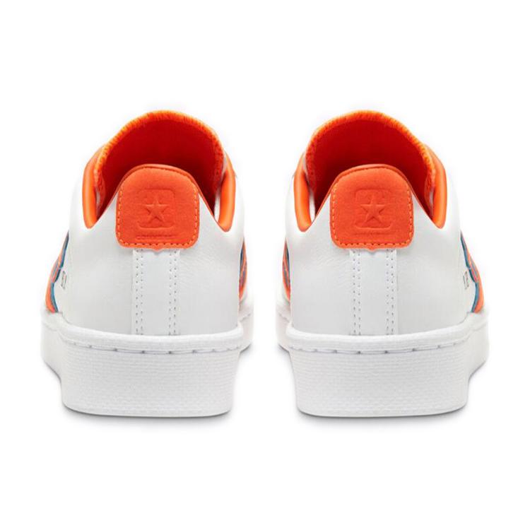 Converse Pro Leather Low 'Sunblocked - Bold Mandarin' (Unisex) White / Bold Mandarin Skate Shoes 167853C
