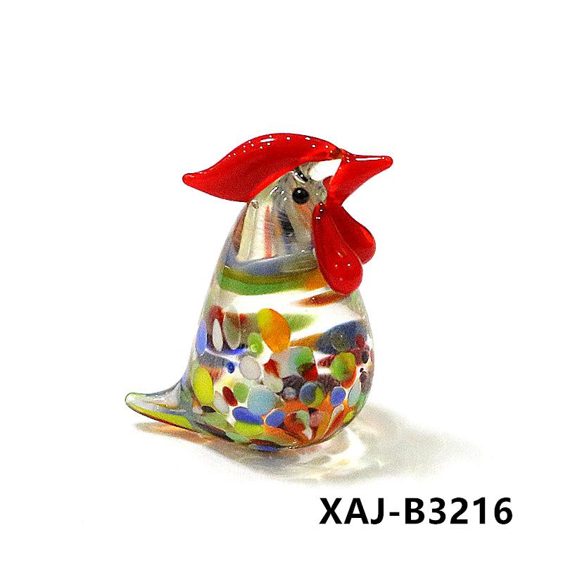 Easter Decor Kawaii Glass Chick Ornaments Cute Animal Mini Figurine for Diy Fairy Garden Dollhouse Home Desk Decoration Supplies