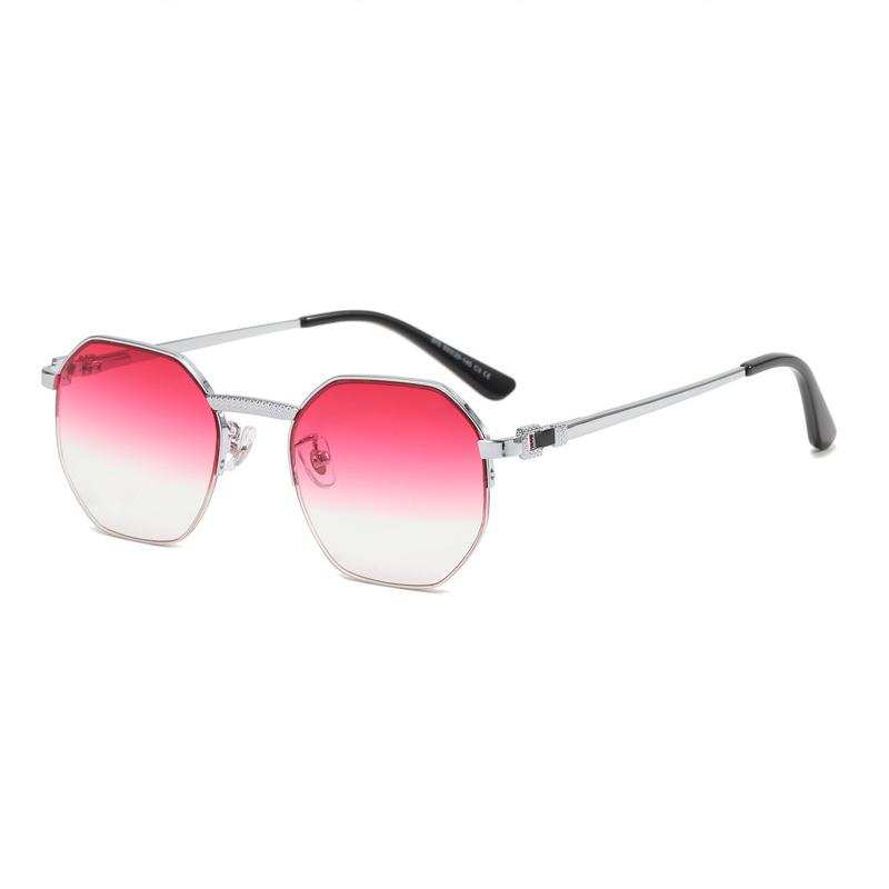 HBK Hexagon Vintage Sunglasses Fashion Designer Luxury Custom Self-rim Sun Glasses Oculos