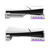 Supporto Orizzontale con Luce LED RGB per Console PS5 Slim, Supporto Accessori con 14 Modalità di Luce e Porte USB a 4 Porte