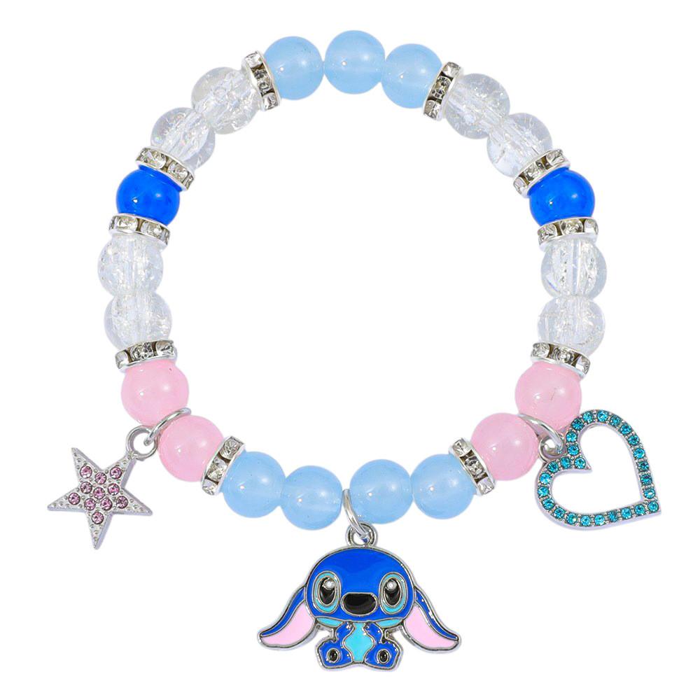

Stitch Friendship Gift Cartoon Bracelet With Elastic Cord For Kids And Adults Style 1