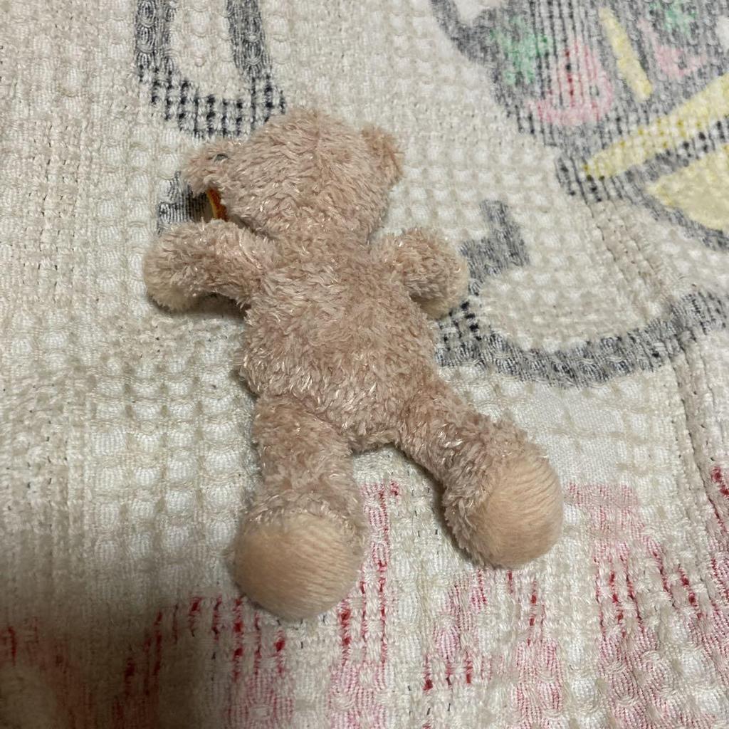 [USED] Used Steiff Teddy Bear Keychain 111600