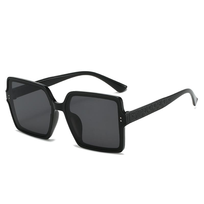 Fashion Style Oversized Square Sunglasse Women's Men's Retro Style Classical Large Glasses Frame Brand Sun Eyeglasses Vintage Style Travel Man Lady