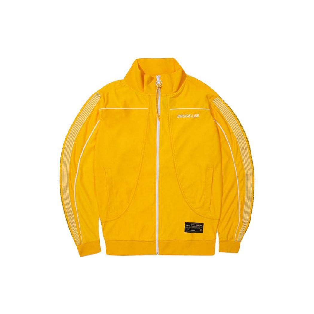 

Мужская куртка Li Ning с длинным рукавом и воротником-стойкой, желтая AFDR985-1 XL