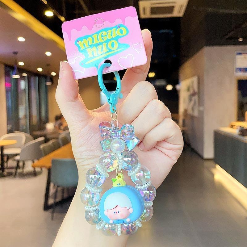 

Creative Charm Keychain For Women And Men Artful Resin Gift Accessory синий