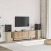 Speaker Stands 2 Pcs Sonoma Oak Engineered Wood