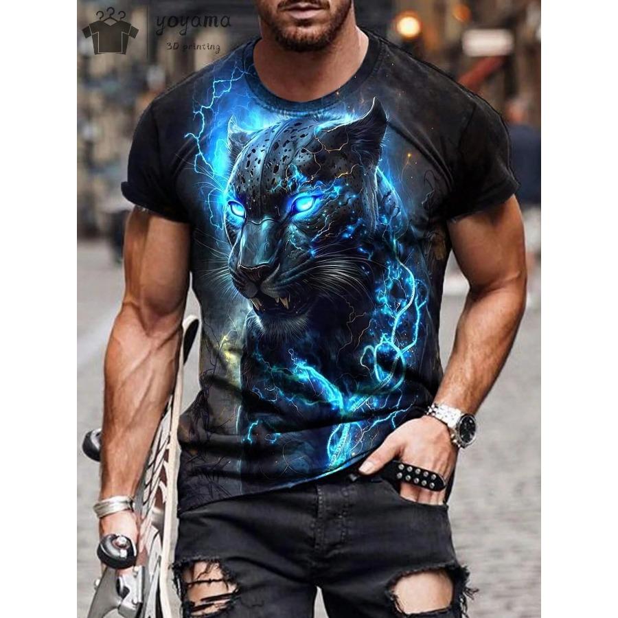Men's T Shirts Vintage Animal Eagle 3d Printed Casual Short Sleeve Tee Shirt Fashion Outfits Streetwear O Neck Oversized Tops