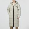 Puma Logo Print Stand Collar Longline Hooded Down Jacket Men Outerwear Marble-Grey 672435-68