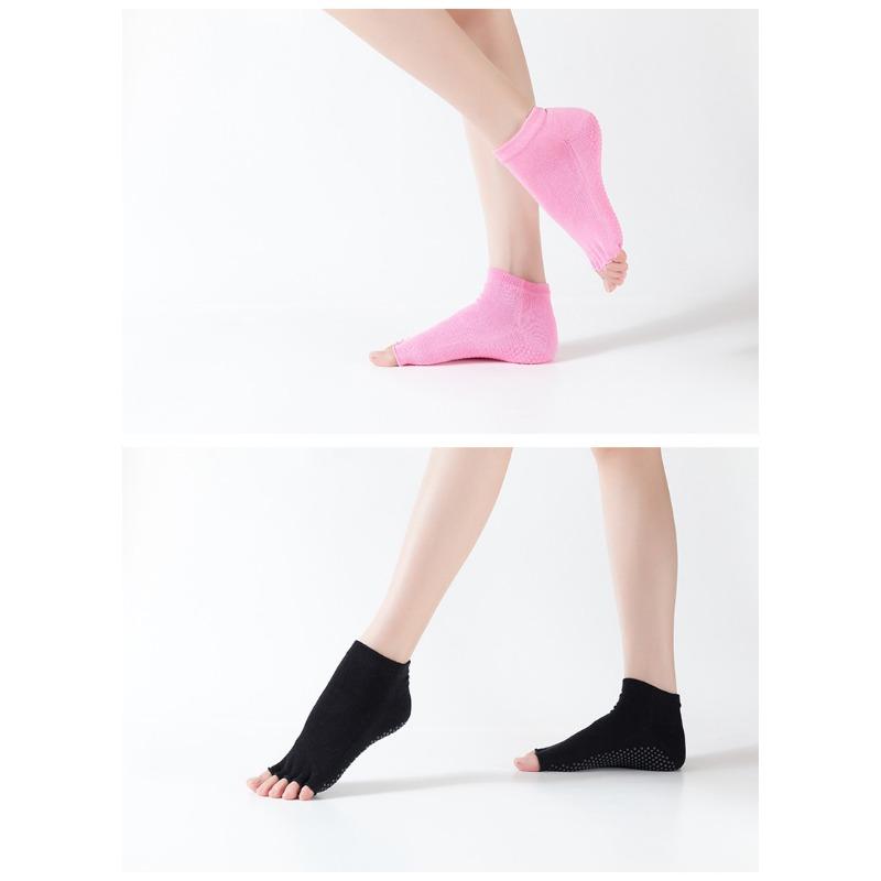 Popular Women's Professional Non-slip Open-toed Yoga Socks, Five-finger Socks, Dance Socks, Rubber Socks, Sports Socks