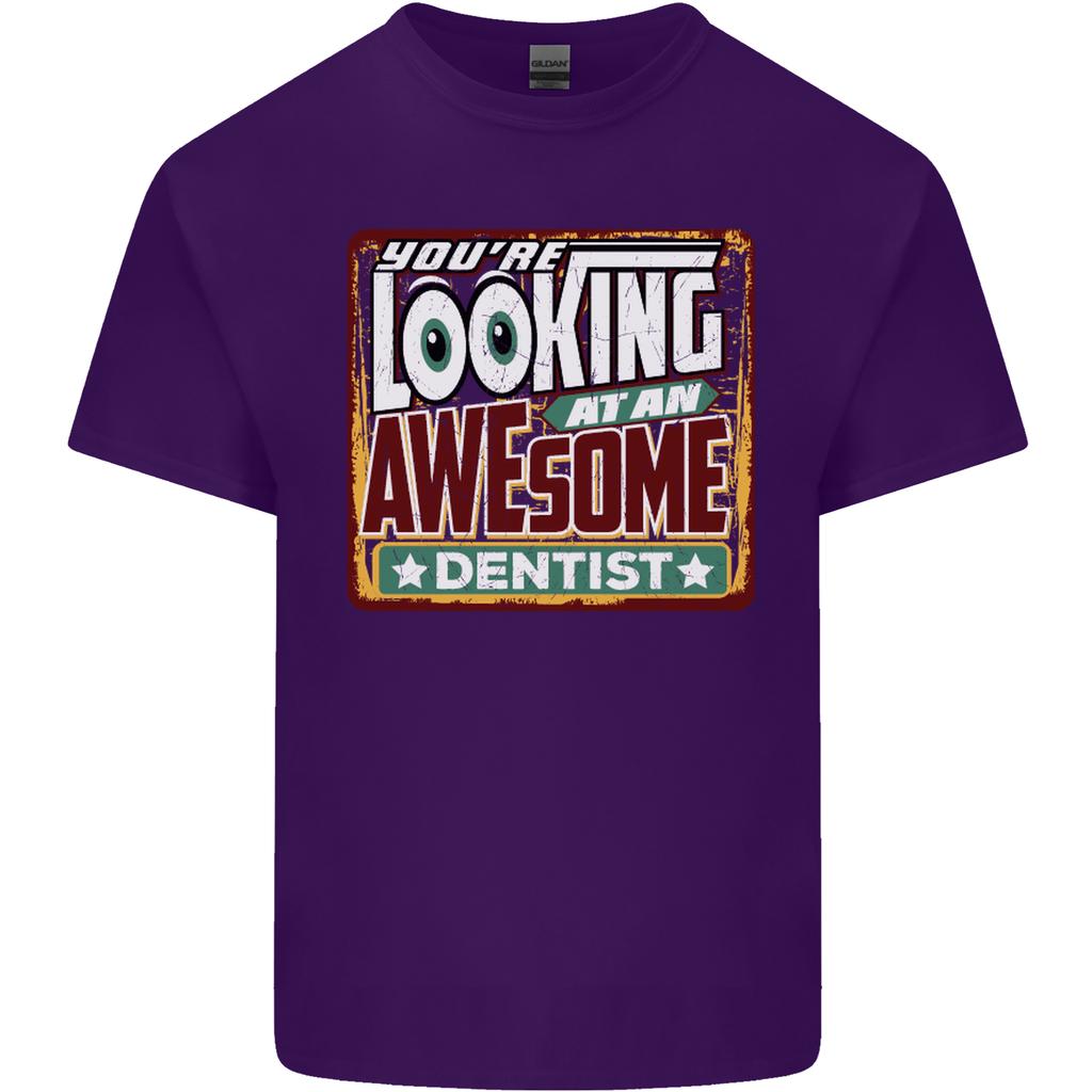 Youre Looking At an Awesome Dentist Unisexs Light Cotton TShirt