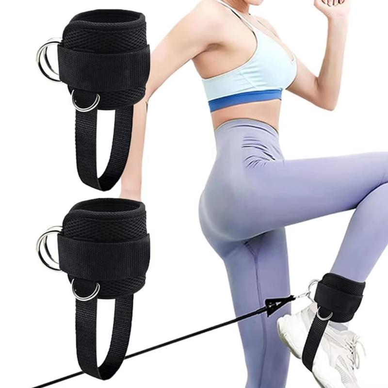 Ankle Straps for Cable Machine Durable Neoprene Padded Ankle Cuffs for Men Women Gym Glute Workout Kickback Exercise