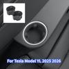 For Tesla Model YL 2025+ Third Row Silicone Water Cup Cover Center Console Water Cup Holder Organizer Storage Box Accessories