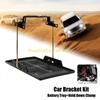 U2JA Iron Automotive Battery Tray Adjustable Universal Battery Hold Down Tray Bracket for Safe Vehicle Storage