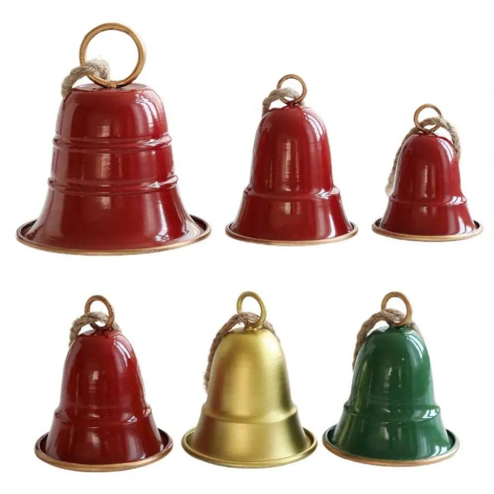 Exquisite Christmas Bell Pendant Creative Metal Hanging Bells  Holiday Party Decorations
