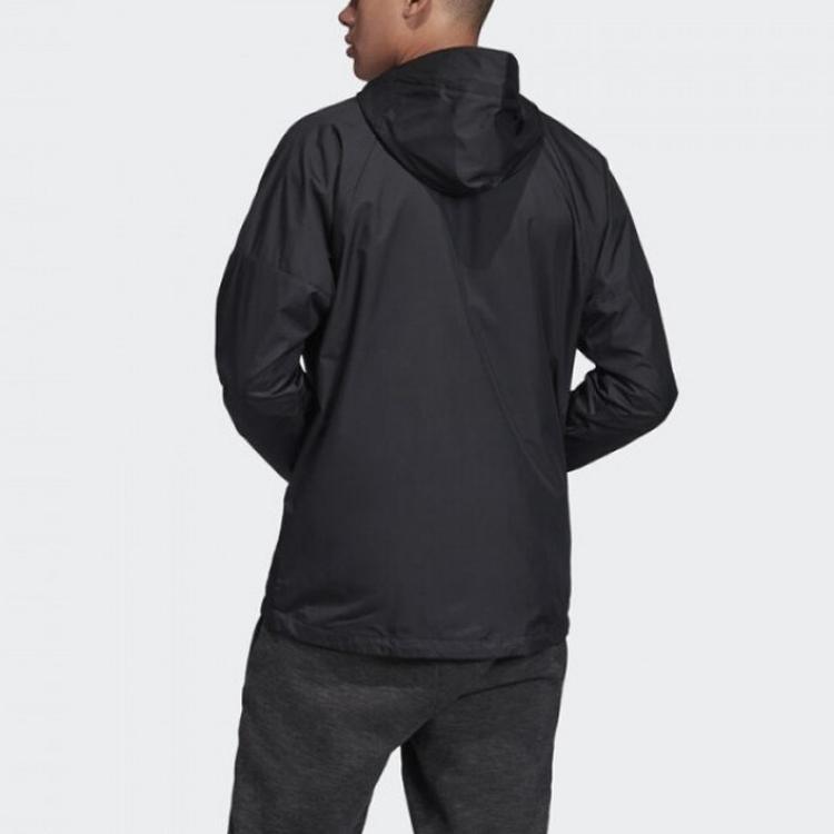 adidas Kurtka treningowa męska z zamkiem błyskawicznym, czarna EK4624