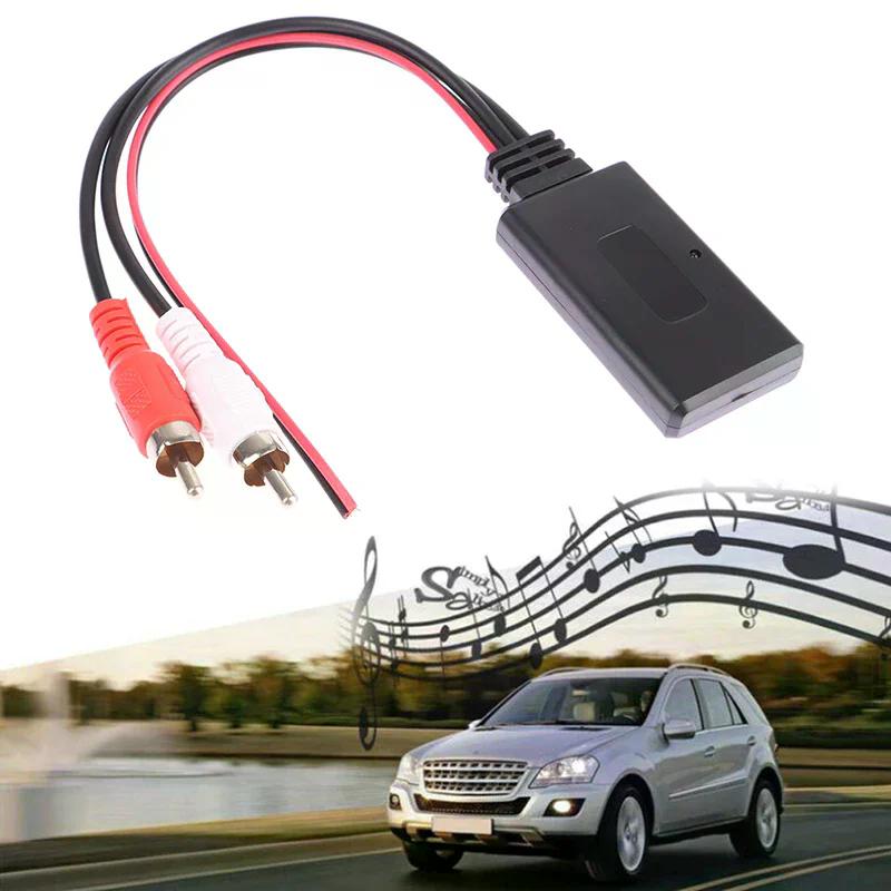 Car Wireless Bluetooth Receiver Module AUX Adapter Music Audio Stereo Receiver For 2RCA Interface Vehicles 12V