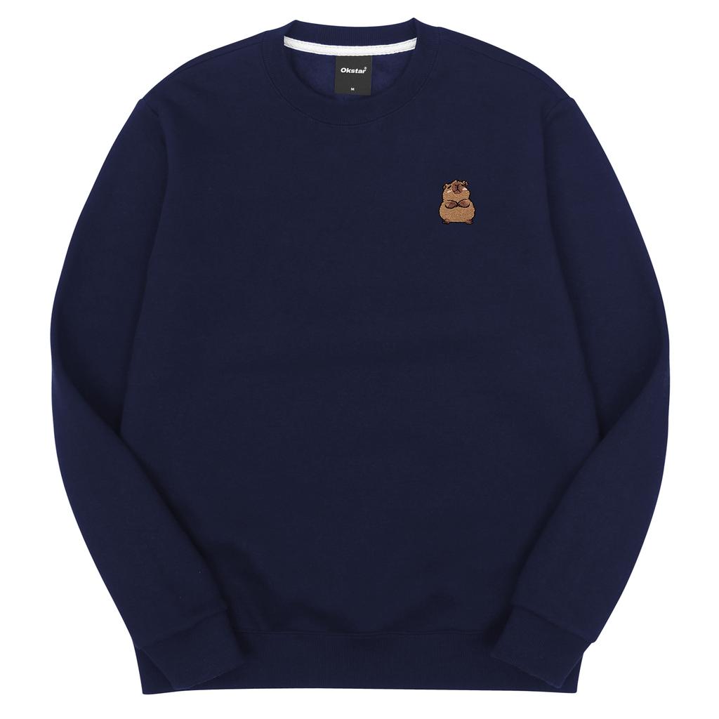 OKSTAR Capybara Embroidered Double-Sided Sweatshirt (Type D)