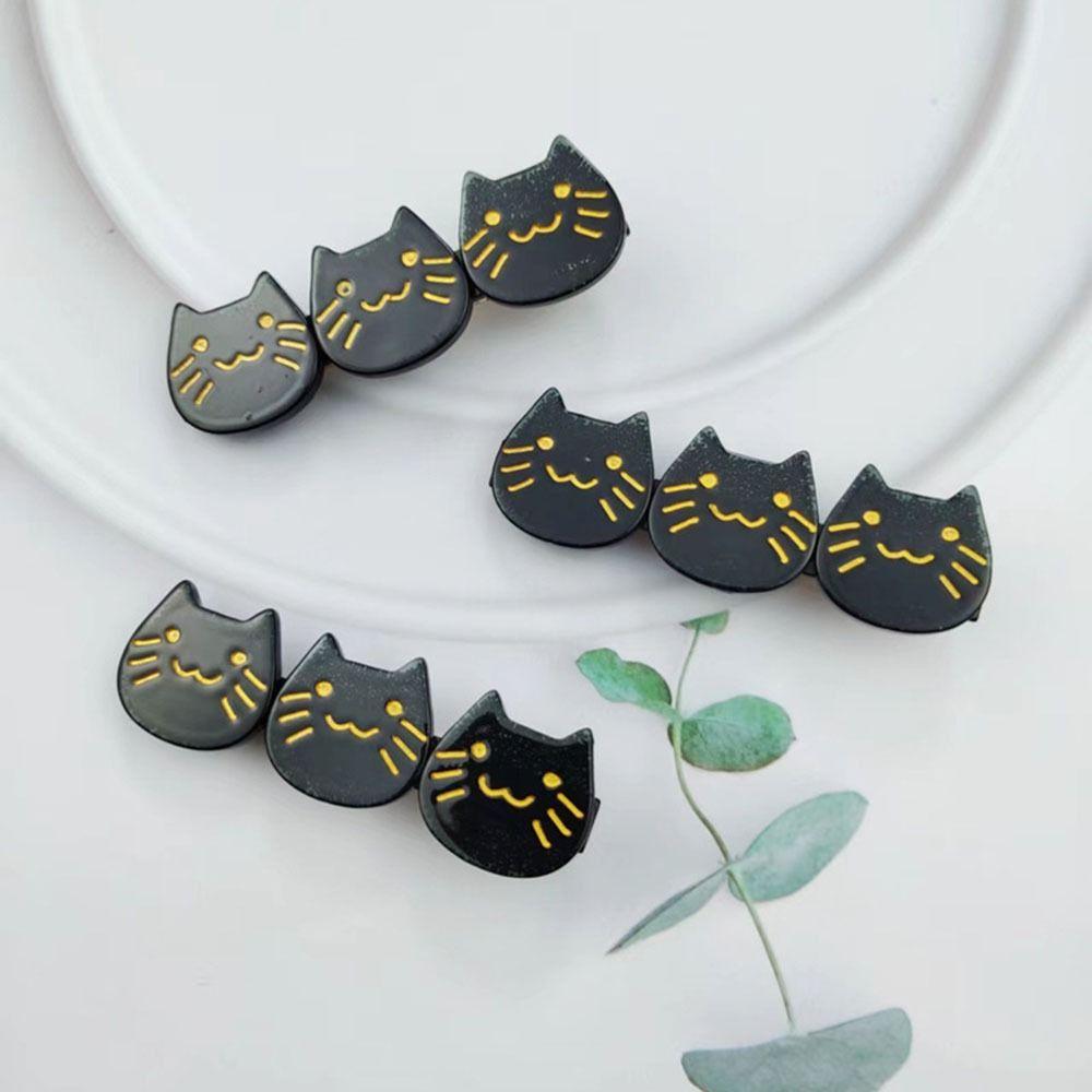 For Women Bangs Clip Three Cat Hair Clip Hair Accessories Korean Style Hairpin Female Barrettes