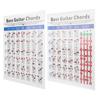 Bass Guitar Chords Chart 4‑String Electric Reference Paper Exercise Tool for Beginners