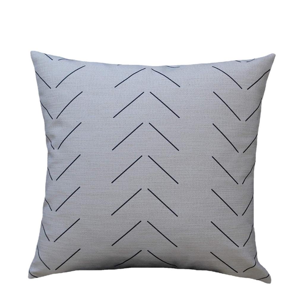 New Leather and Cotton Canvas Tassel Pillowcase Six-piece Sofa Decorative Pillowcase Set