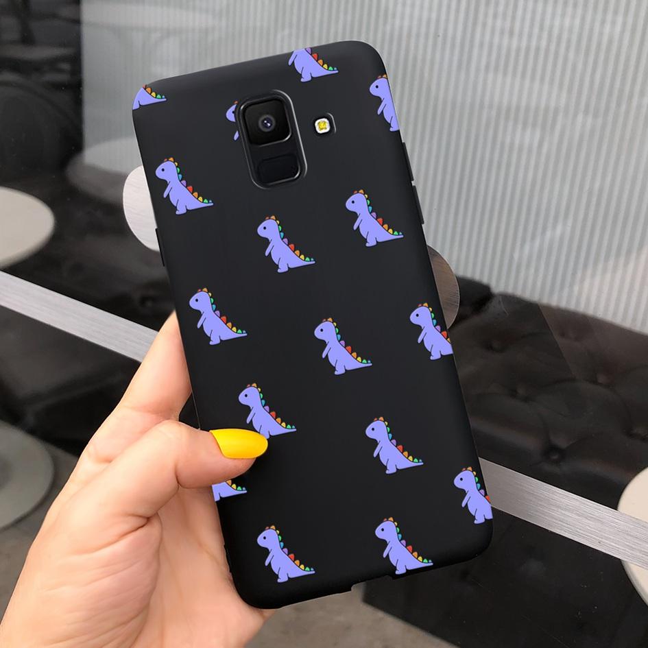 For Samsung Galaxy A6 2018 Case SM-A600F Cute Sunflower Astronaut Phone Cover For Samsung A6 Plus 2018 A6Plus A6+ SM-A605F Coque