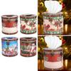 Christmas Tissue Box Holder Round Tissue Box Creative Crafts Utility Decorative