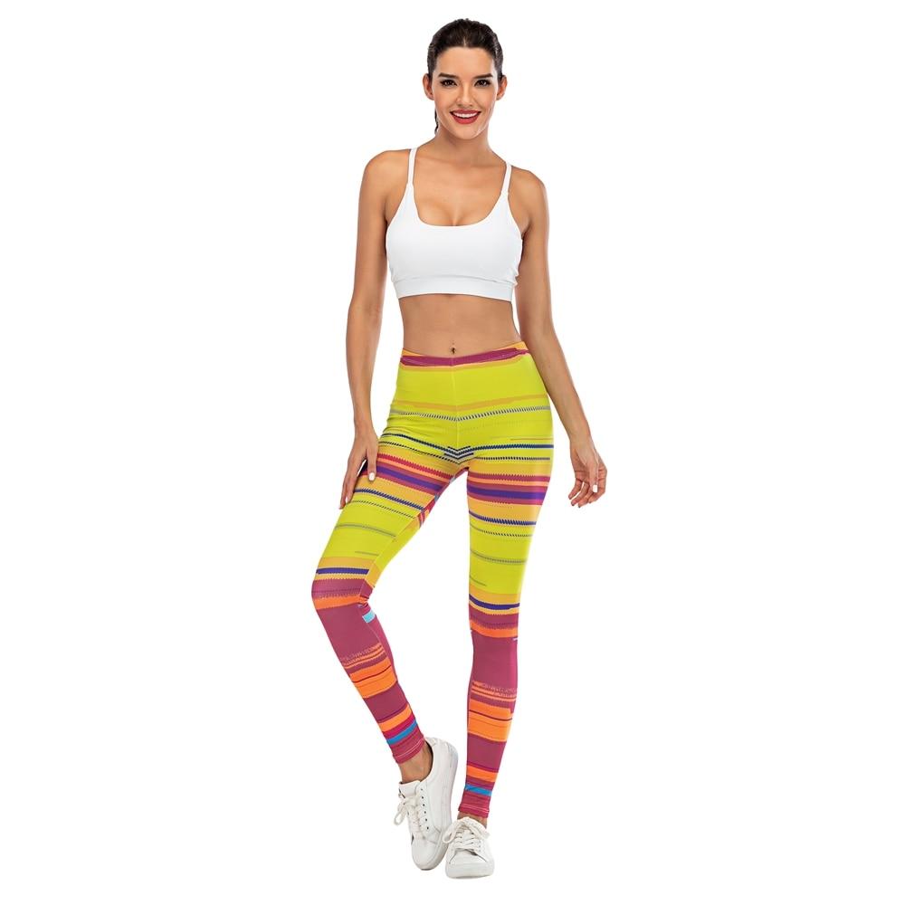 Donne Sexy Legging striscia colorata Stampa Fitness leggins Slim legins  Yoga Leggings Pantaloni Donna – acquista a prezzi bassi sul marketplace Joom