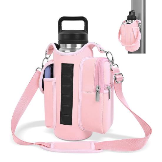 Magnetic Water Bottle Holder Crossbody Bag Waterproof Oxford Kettle Pouch for Gym Outdoor