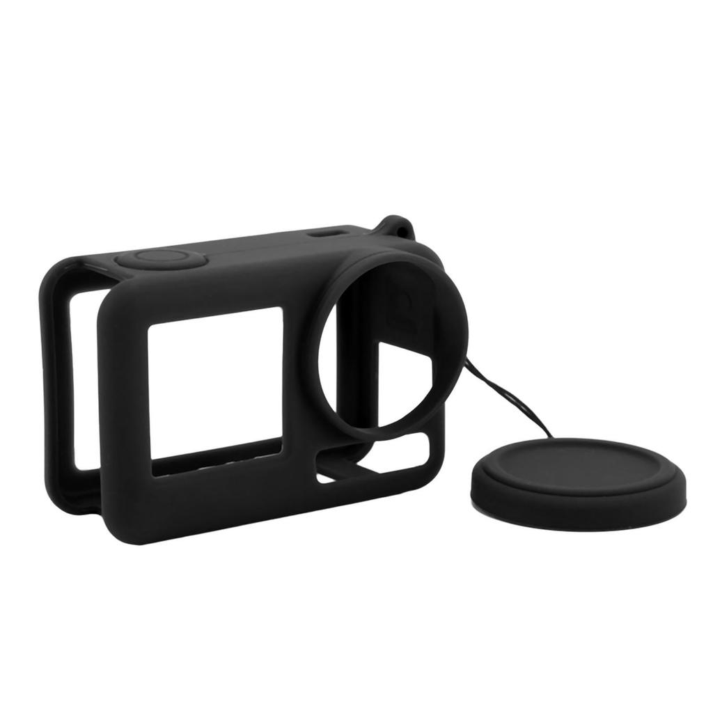 Silicone Case for DJI Osmo Action 4 3 Action Camera Soft Protective Silicone Case Sleeve with Neck Strap Lanyard