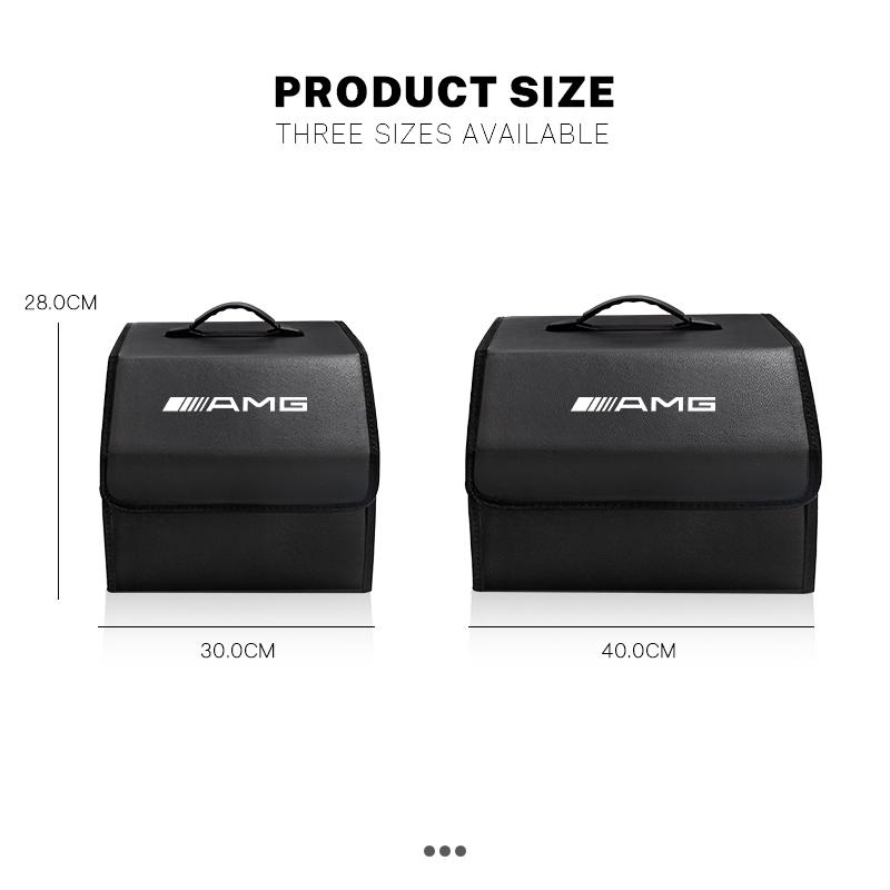Car Large Organizer Storage Box Collapsible Tool Camping Box Accessories Car Decal For Mercedes Benz AMG W214 W205 W204 W206 W21