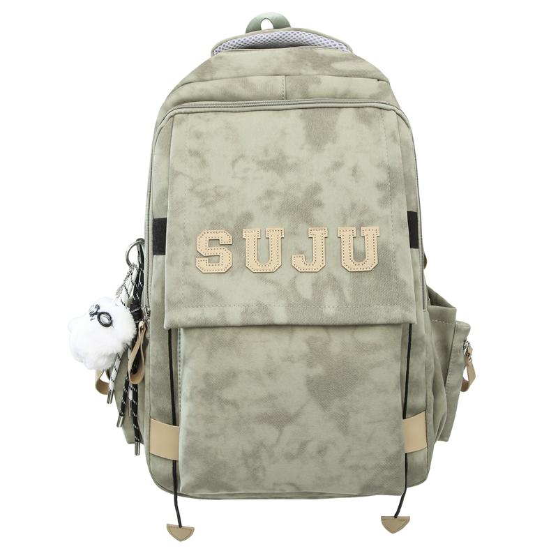 

Large Capacity Spine Bag Student Backpack зелений