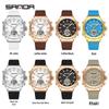 Orologio da donna Sanda Doppio Display: Multifunzionale, Luminoso, Impermeabile, alla Moda, Nuovo Modello con Sveglia e Timer per Studenti.